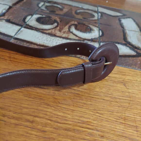 Collectif brown belt leather large work cowgirl career - Picture 5 of 8